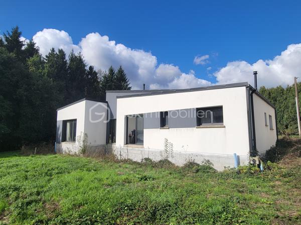 Vous recherchez une maison spacieuse, au calme, avec un grand terrain et un accès pratique aux bassins d’emploi ? Cette maison située à Laurenan pourrait bien vous séduire !

Un cadre de vie privilégié :
Implantée dans un environnement rural agréable, sans être en bord de route et sans vis-à-vis, cette maison bénéficie d’une belle vue dégagée sur la campagne. Avec son terrain de 4 840 m², vous profiterez d’espace, de tranquillité et d’un extérieur propice à de nombreux projets, avec la possibilité d’y aménager une piscine.

Une localisation pratique au quotidien : 5 à 8 minutes de Plémet et Gomené où se trouve : magasins alimentaires, pharmacie, médecins, kinés, maison de santé, boulangeries, banques, coiffeurs, restaurants, stations services, écoles primaires et deux collèges. La proximité de la RN164 facilite les trajets vers les principaux bassins d'emploi de Bretagne comme Loudéac, Le Mené, Merdrignac, St Méen entre 10 et 25 minutes et Rennes à 50 minutes.

Avec ses 133 m² habitables, cette maison offre de beaux volumes et un agencement pensé pour la vie de famille.

Vous découvrirez :
Une vaste pièce de vie de plus de 50 m², réunissant salon, séjour et cuisine ouverte.
4 chambres, dont une suite parentale avec dressing et espace prévu pour une future salle d’eau.
Une salle de bains dont les finitions restent à terminer.
Un garage de 27 m² pratique pour stationner, bricoler ou stocker.

La maison est moderne et déjà confortable. Il vous restera à apporter votre touche personnelle, notamment en réalisant la salle d’eau de la suite parentale, en terminant la salle de bains et décorer les chambres selon vos envies.

Des équipements appréciables
Cuisine équipée et aménagée
Poêle à granulés côté salle à manger
Assainissement individuel conforme.

Les atouts qui font la différence
133 m² habitables.
Terrain de 4 840 m².
4 chambres.
Pièce de vie de plus de 50 m².
Garage de 27 m².
Aucun vis-à-vis.
Vue sur la campagne.
Terrain piscinable.
Environnement calme et accès pratique aux commodités et aux axes routiers.

Une maison idéale pour celles et ceux qui souhaitent profiter de l’espace et de la tranquillité de la campagne, sans renoncer à la praticité du quotidien.