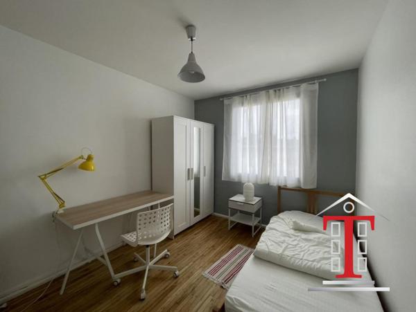 Chambre meublée en colocation