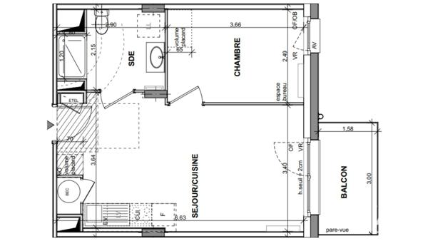Appartement à vendre 2 pièces 38 m² Katzenthal