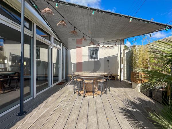Maison 4 chambres, jardin clos et garage