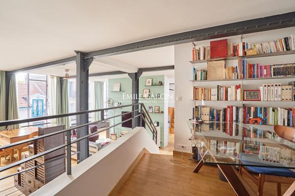 A vendre - appartement  atelier loft "Esprit maison"- 75018 Paris - Lepic-Caulaincourt