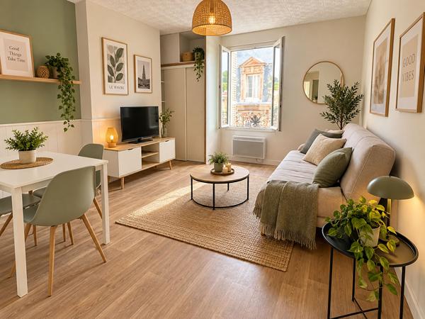 STUDIO F1 LE HAVRE meublé 31 m2