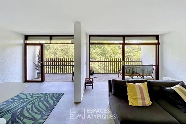 Appartement d’architecte avec balcons et vue dégagée