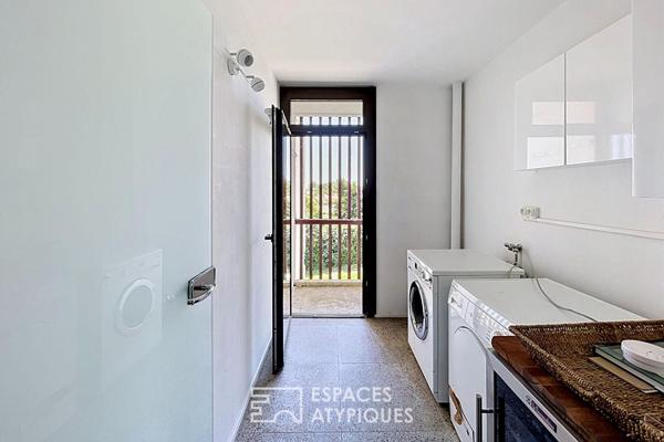 Appartement d’architecte avec balcons et vue dégagée