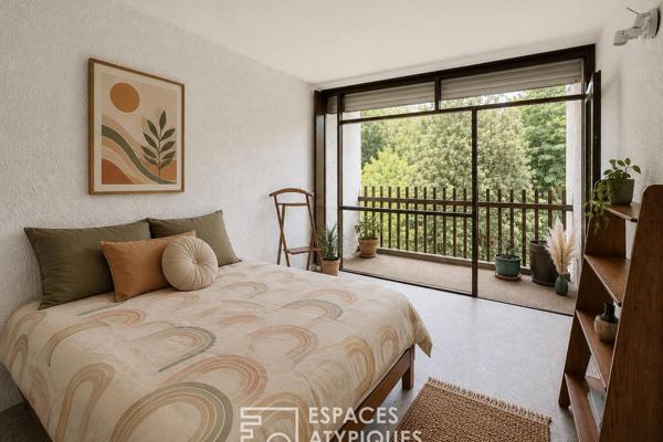 Appartement d’architecte avec balcons et vue dégagée