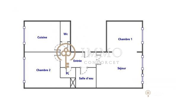 Appartement 3 pièce entièrement refait à neuf