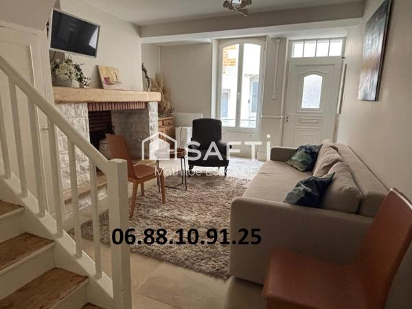 Appartement de ville rénové, 2 chambres, cheminée