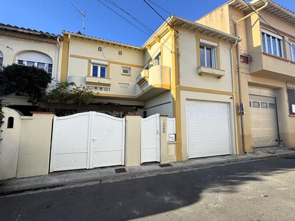À VENDRE  - MAISON T5 AVEC JARDINET, TERRASSE ET GARAGE DOUBLE - PERPIGNAN BAS VERNET