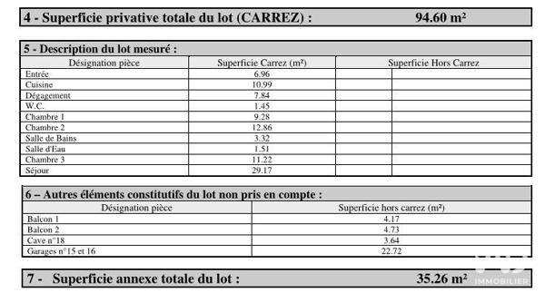 Appartement à vendre 4 pièces 95 m² Lyon 8