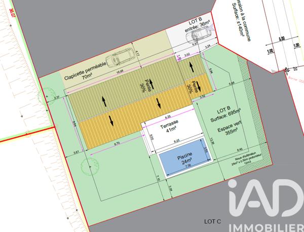 Terrain à vendre 700 m² Bédarrides