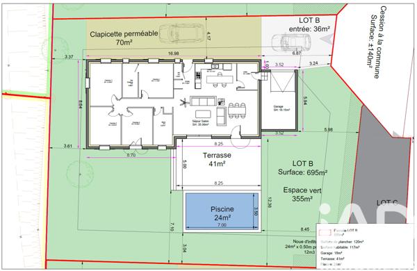 Terrain à vendre 700 m² Bédarrides