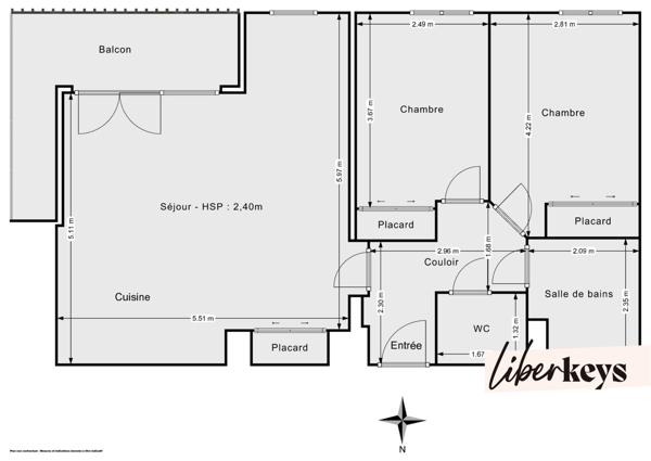 Appartement T4 - Parking - Franconville