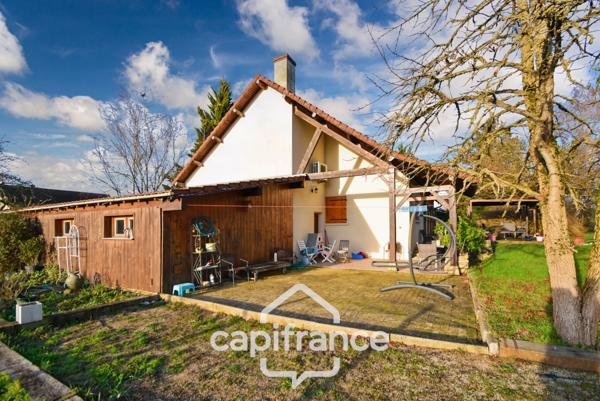Maison 145 m² avec terrain clos 1 700 m² –FRANGY EN BRESSE, Proche LOUHANS(71) – Accès rapide A39 – Dépendances, atelier, carport