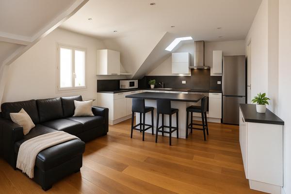 Pierrelaye (95480) T3 meublé 63?m², garage et parking — Pierrelaye gare à pied