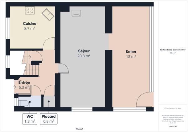 Nevers (58000) Maison de ville, 3 chambres, sous-sol complet et dépendances sur terrain clos.