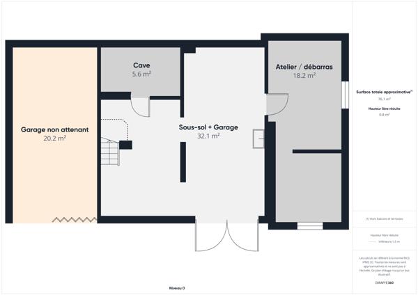 Nevers (58000) Maison de ville, 3 chambres, sous-sol complet et dépendances sur terrain clos.