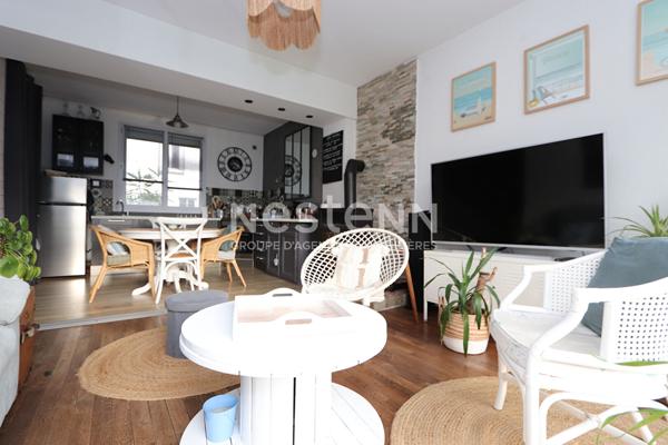 Maison Saint Nazaire 4 pièce(s) 72 m² habitables et 84 m² utiles, 3 chambres, jardin et garage.