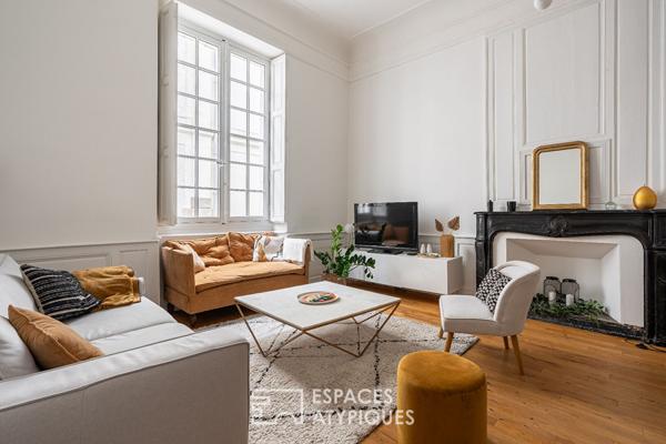 Appartement stylé, 90m2 cœur de Nantes (ascenseur)