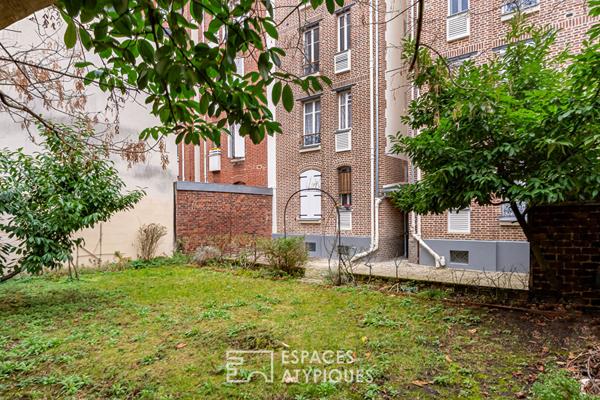 Dernier étage avec vue dégagée et jardin partagé