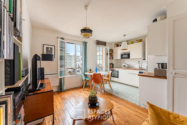 Dernier étage avec vue dégagée et jardin partagé