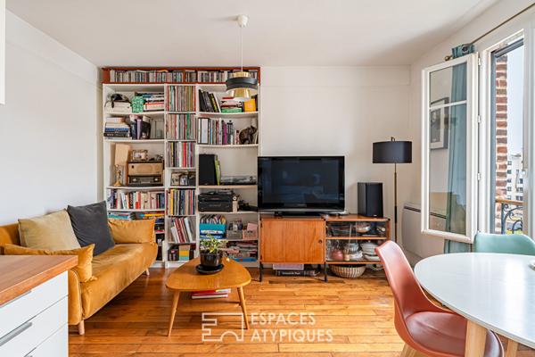 Dernier étage avec vue dégagée et jardin partagé