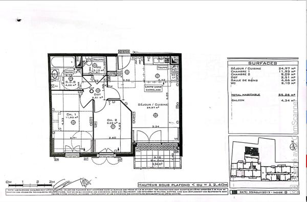 Uniquement chez NESTENN FRANCONVILLE ! Superbe appartement 3 Pièces Exposé Sud dans une Résidence de Standing. Balcon et place de parking en sous-sol. Quartier Jean Monnet.