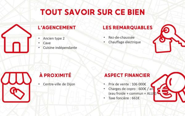 Appartement à vendre    2 pièces • 37,11 m2 Dijon