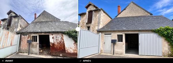 Maison ancienne en pierre à rénover – Fort potentiel – Centre d’Artannes-sur-Indre (37)