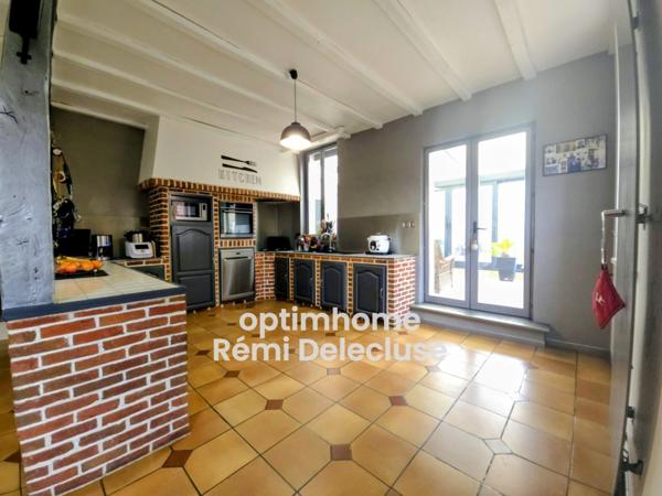 Vaux-Andigny - Longère individuelle de 3 Chambres avec garage & jardin clos sur 1750m²