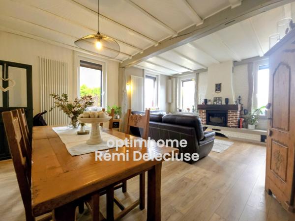 Vaux-Andigny - Longère individuelle de 3 Chambres avec garage & jardin clos sur 1750m²