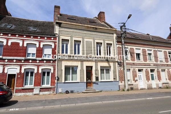 Immeuble de rapport 4 logements + terrain à batir – Centre-ville Le Cateau-Cambrésis 59360
