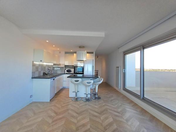 Canet : Duplex T3 face mer, terrasse panoramique