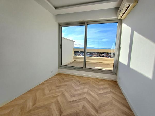 Canet : Duplex T3 face mer, terrasse panoramique