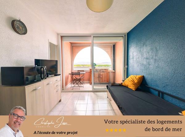 Appartement 4 couchages avec parking vue lac marin