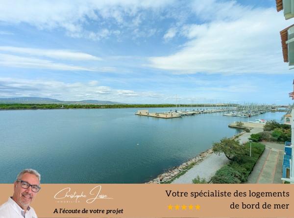 Appartement 4 couchages avec parking vue lac marin
