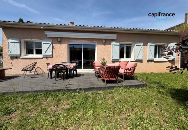 Toulouse, 25 min, Bessières, agréable villa de plain-pied T4 de 2005, 92 m² avec garage