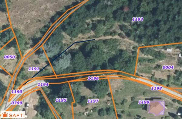 Terrain avec très belle vue, 8045m² et 1618m² constructibles