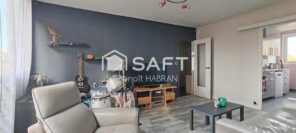 Appartement 82m2, 5 pièces, 3 chambres, balcon