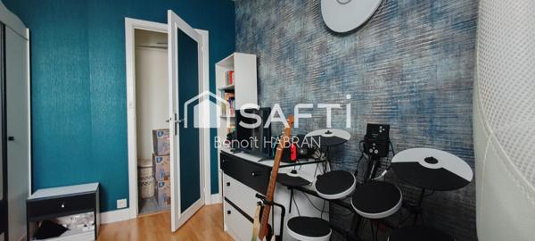 Appartement 82m2, 5 pièces, 3 chambres, balcon