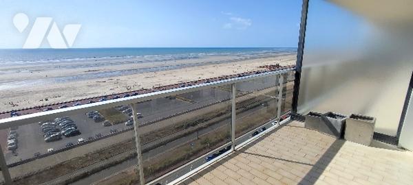 T2-cabine traversant de 59,35m² avec balcon FACE MER + parking en option dans résidence de standing