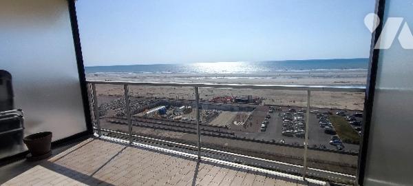 T2-cabine traversant de 59,35m² avec balcon FACE MER + parking en option dans résidence de standing