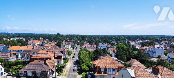 T2-cabine traversant de 59,35m² avec balcon FACE MER + parking en option dans résidence de standing