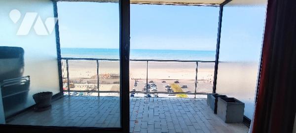 T2-cabine traversant de 59,35m² avec balcon FACE MER + parking en option dans résidence de standing