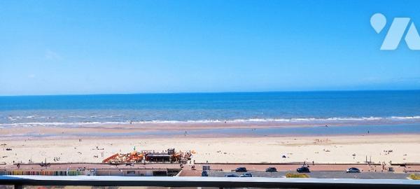 T2-cabine traversant de 59,35m² avec balcon FACE MER + parking en option dans résidence de standing