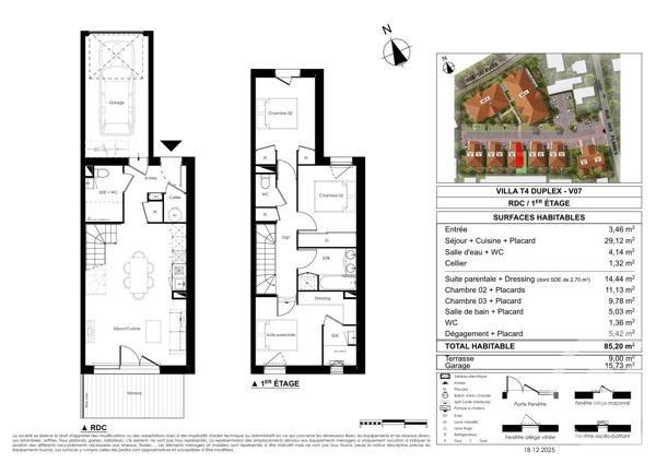 Maison à vendre  4 pièces - 85,20 m 2   LE TEICH  - 33