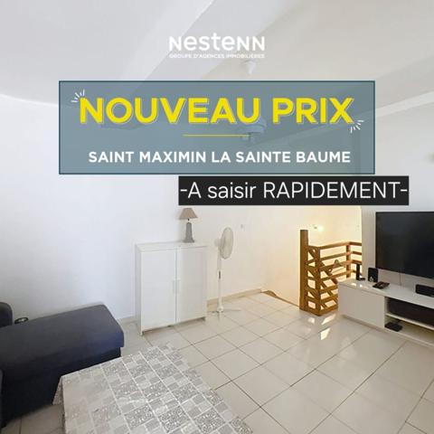 Appartement une chambre sur Saint-Maximin avec garage de 22 m² à deux pas des commerces.