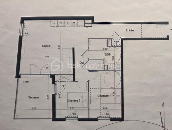 Appartement de 68 m²