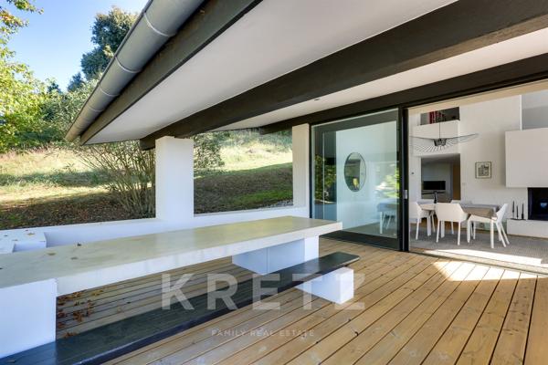 Villefranque - Villa d'architecte signée Salier & Courtois – Vue panoramique sur les Pyrénées