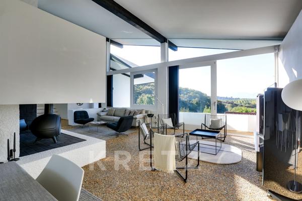 Villefranque - Villa d'architecte signée Salier & Courtois – Vue panoramique sur les Pyrénées