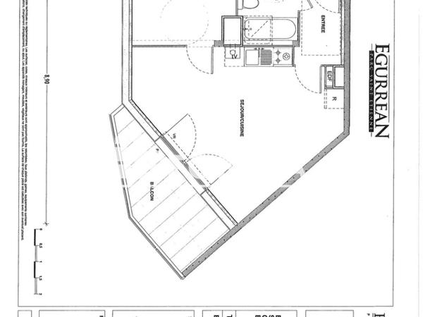 Location Appartement 2 pièces 43.61 m² - 6 RUE DOCTEUR LUCIEN COMPAGNON Bayonne 64100